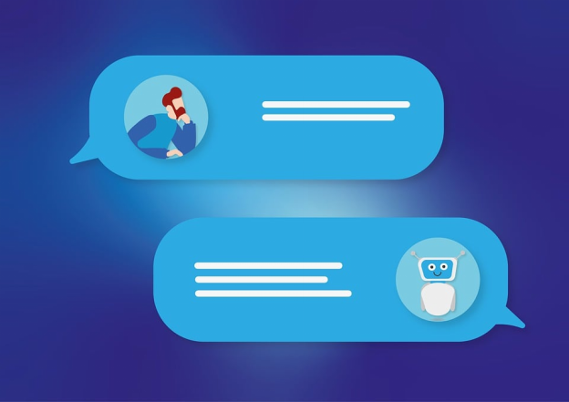 a chatbot conversation illustration.