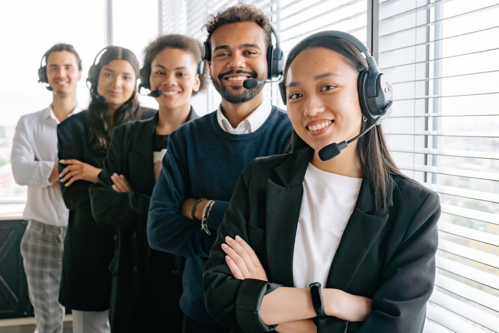 a team of customer service agents.